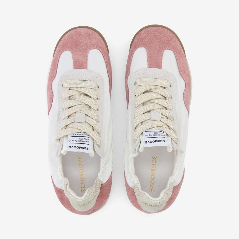 CAMDEN SNEAKER W - NYL/SDE/CRYSTAL - OFF WHITE/PINK/GOLD